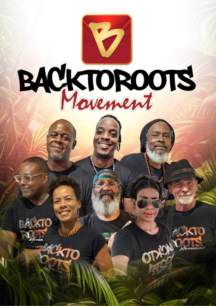 Photo des 9 membres du groupe Backtoroots Movement